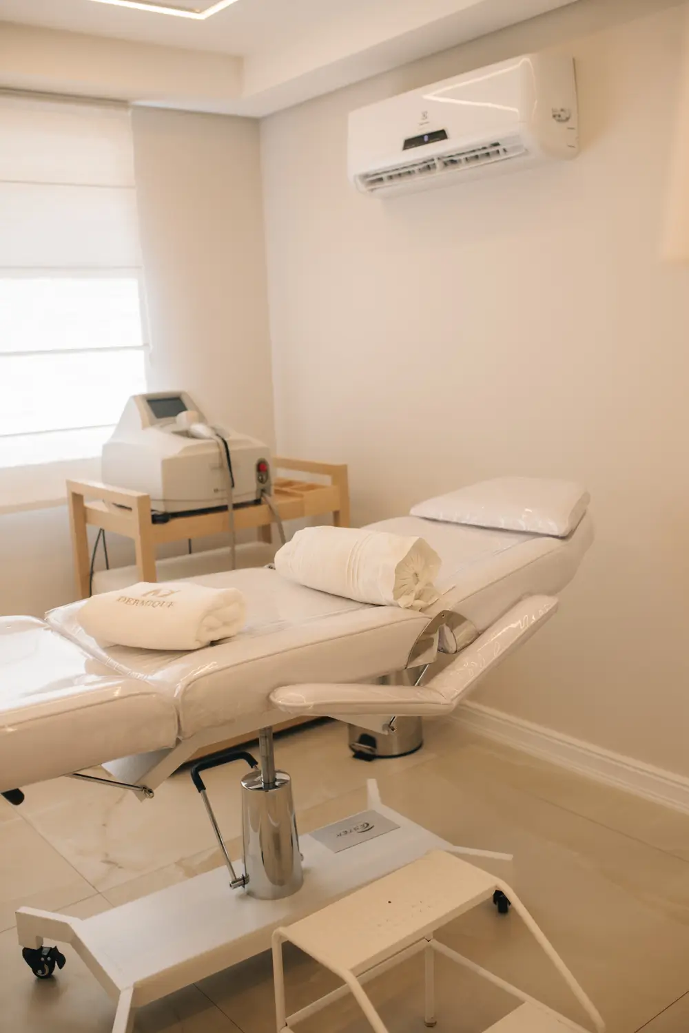 Espaço de tratamento da Clínica Dermique